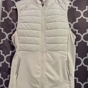 Asics Women's Off-White Quilted Vest